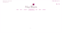 Desktop Screenshot of mauiblooms.com